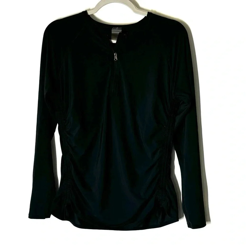 Calia Cinched Sides Quarter Zip Pullover Size XL
